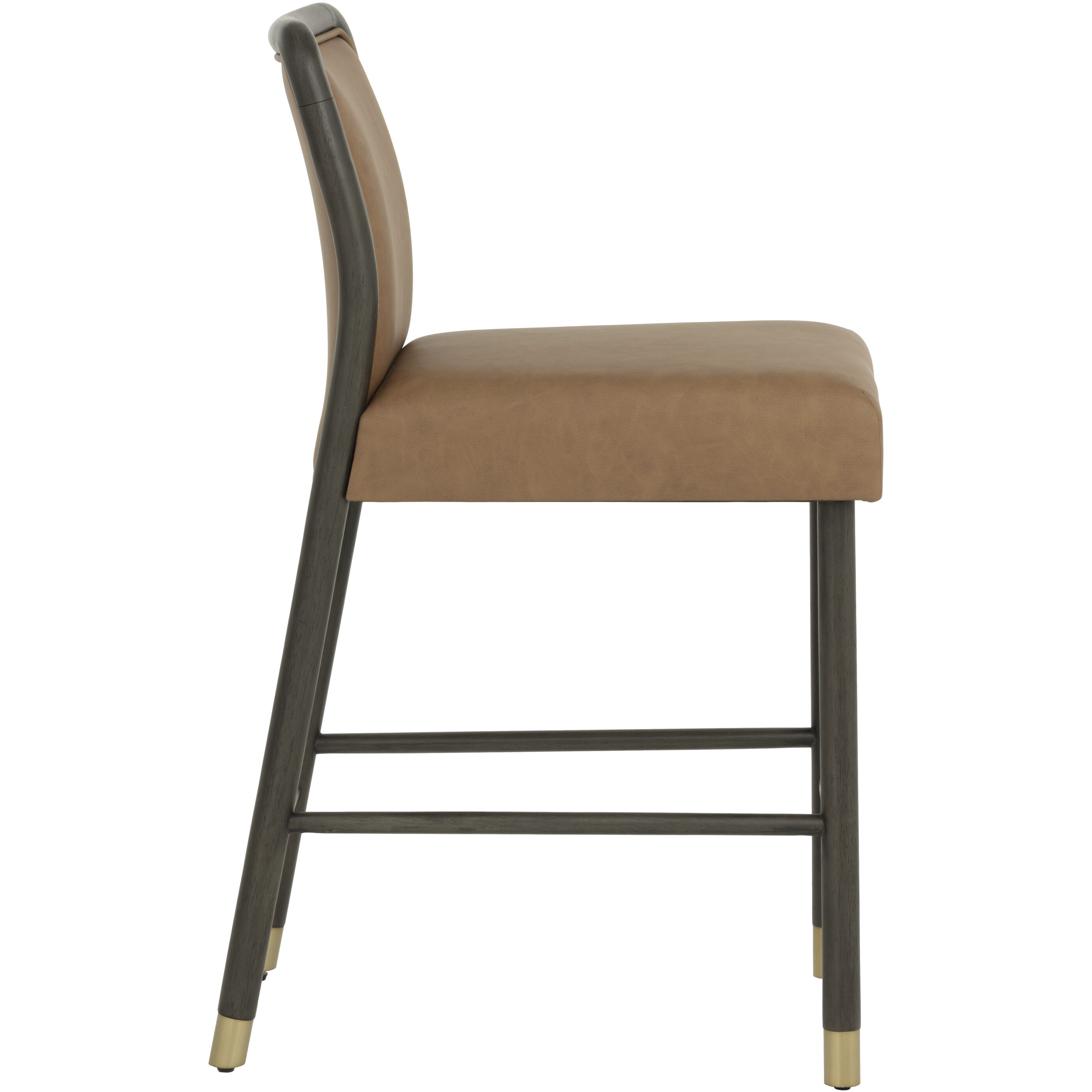 Jeno 39 inch Milliken Cognac Counter Stool